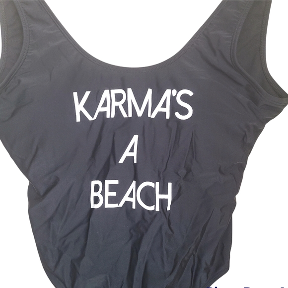 Womens One Piece Swimsuit Bathing Suit XL Blue Beach Swimwear Full Coverage - Picture 3 of 4